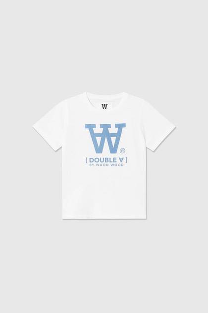 Wood Wood T-shirt - hvid/blå
